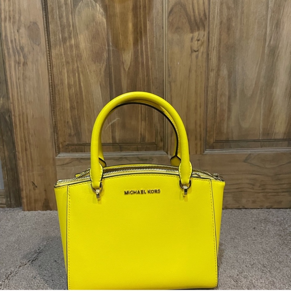 New MK small yellow bag. “No tags”